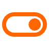 toggle_on_24dp_FF6600_FILL0_wght400_GRAD0_opsz24